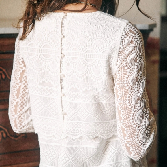 Sezane Leane Lace Dress - Picture 2 of 6